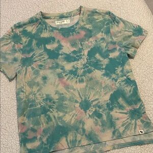 Boys Abercrombie & Fitch Kids Tie-Dye Tee - Teal and Pink